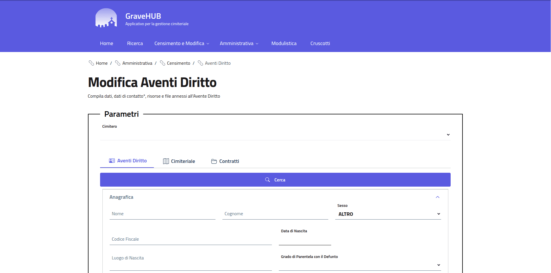 Modifica Aventi Diritto