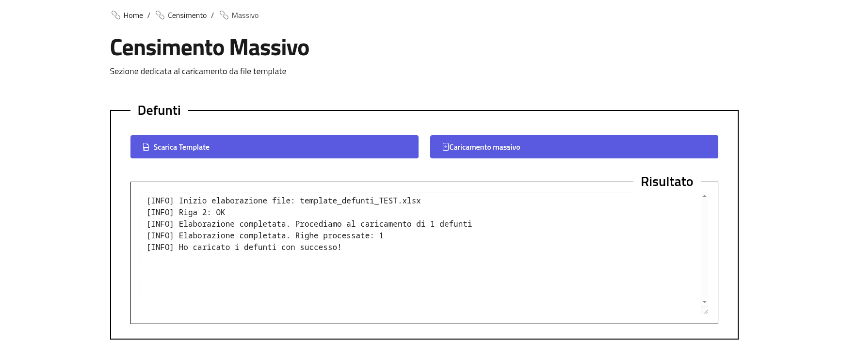 Censimento Massivo